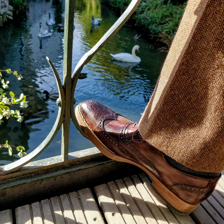 Maglieriapelle Pamukkale Brogue Shoes On Bridge