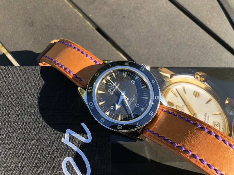 Omega Seamaster 300 Spectre with custom strap