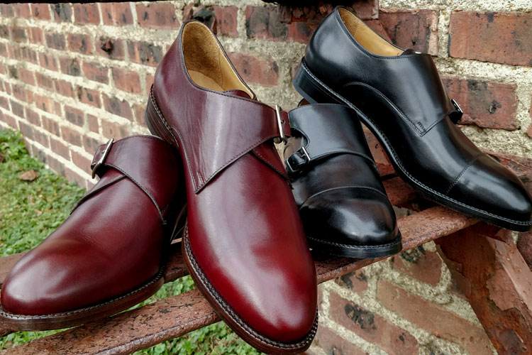Beckett Simonon Hoyt Double & Leonard Single Monk Strap Shoes Together