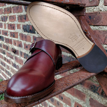 Becektt Simonon Leonard Single Monk Strap Shoes Sole Detail