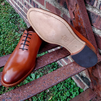 Beckett Simonon Valencia Wholecut Shoes Left Sole Detail
