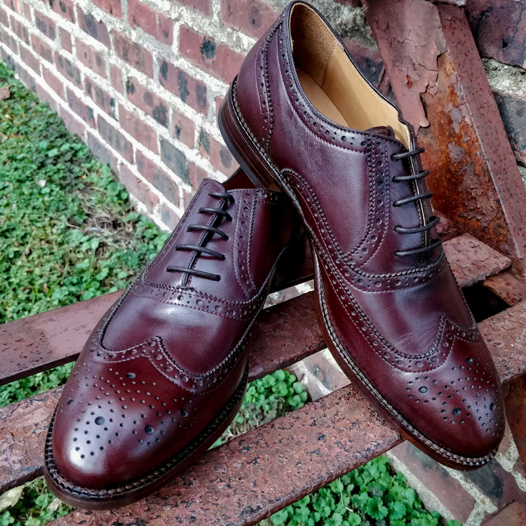 Beckett Simonon Yates Full Brogue Dress Shoe Details