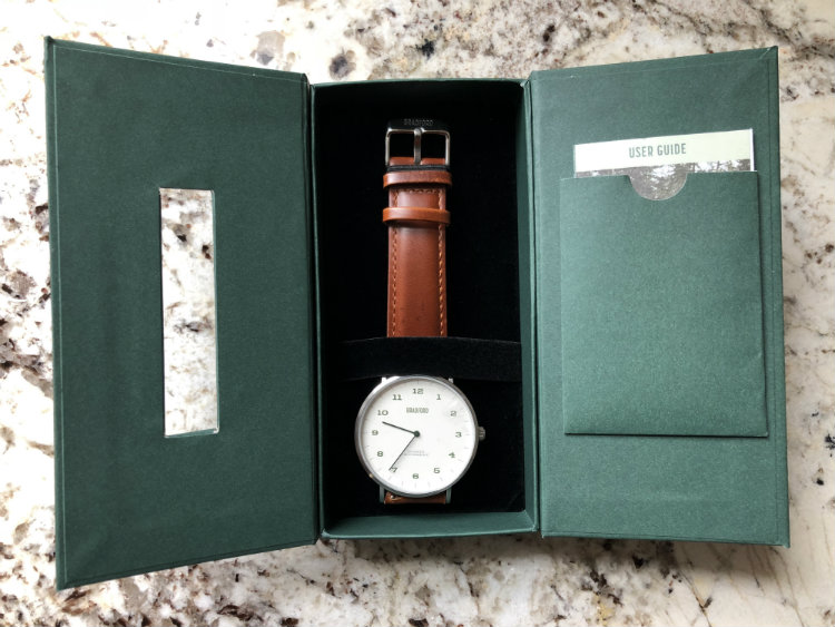 Bradford Watch Co box and watch