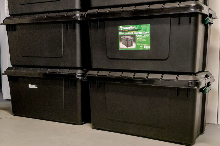 Cigar Coolidors Stacked For Storage