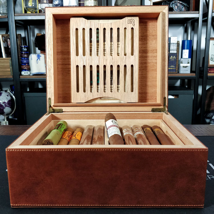 Megacra Leather Cigar Humidor