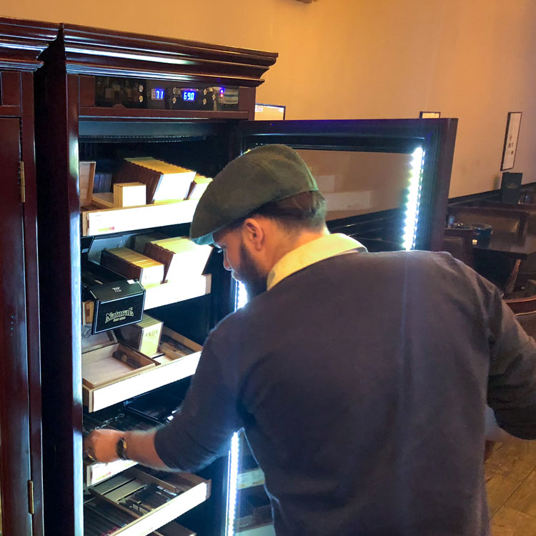 Opening A Remington Cigar Cooler Cabinet