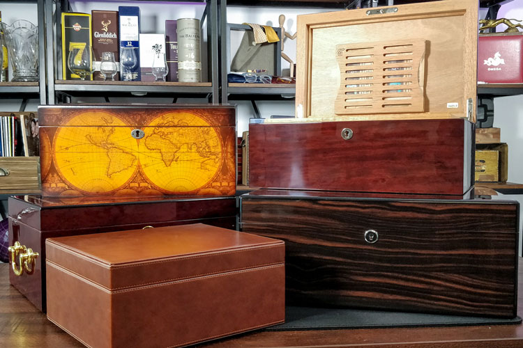 Selection Of Wooden Humidors