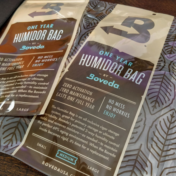 Small & Medium Boveda Humidor Bags
