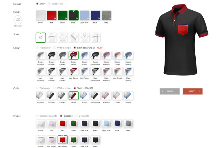 hockerty polo shirt customisation