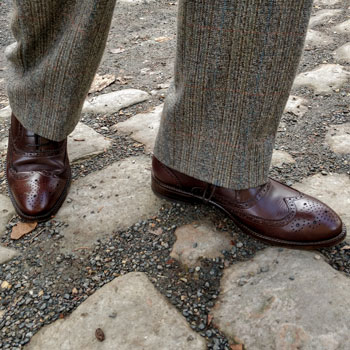 Beckett Simonon Yates Full Brogue Cobbled Street