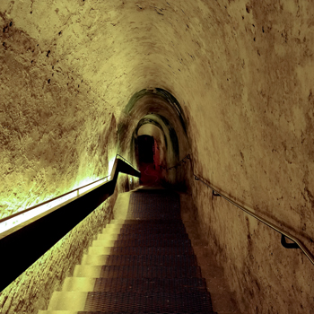 Canard Duchêne Cellar Stairwell