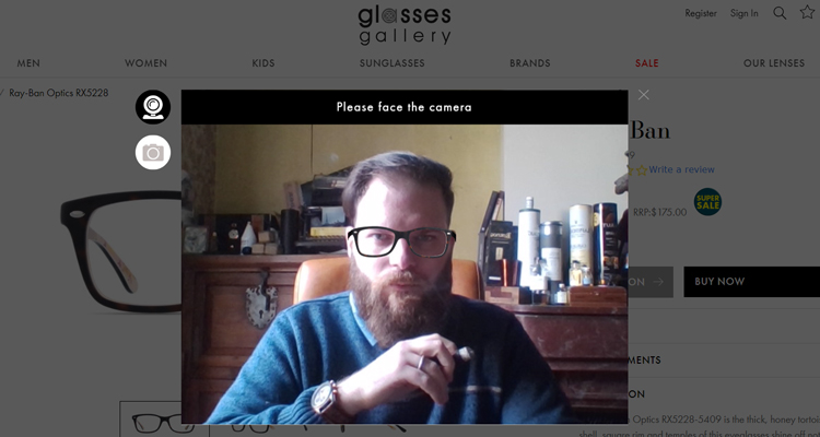 Glasses Gallery Online 3D Frames Tester