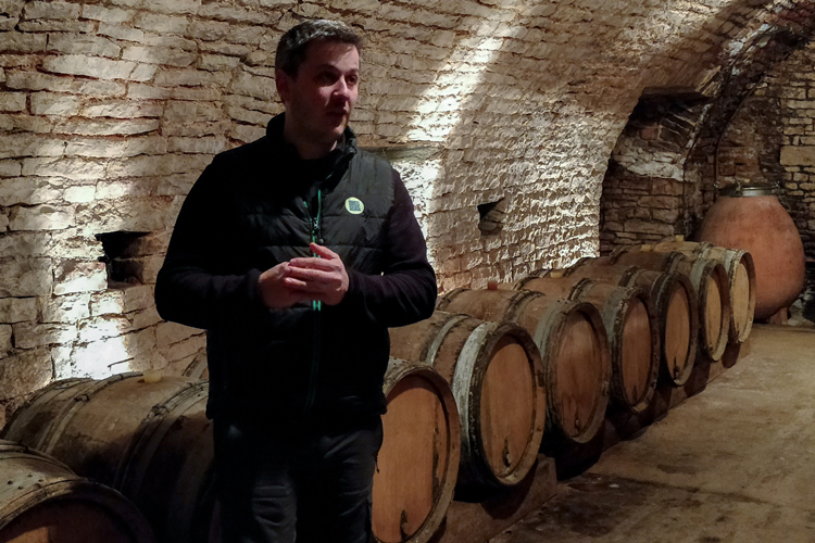 Arnaud Gallimard In Champagne Cellar