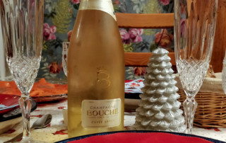 Champagne Bouché Cuvée Saphir On Table