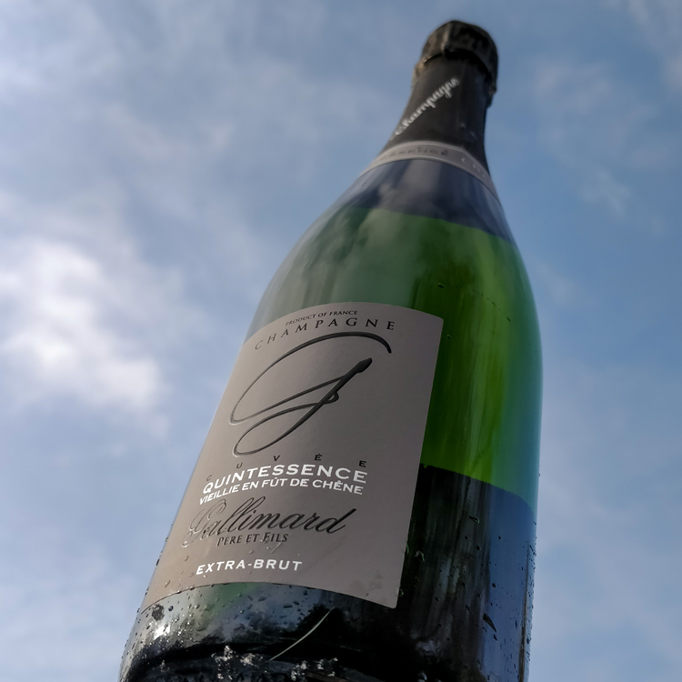 Champagne Gallimard Quintessence Blanc de Blancs Brut Nature Sky Background