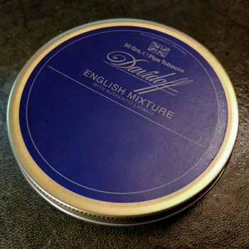 Davidoff English Mixture Pipe Tobacco Tin Details
