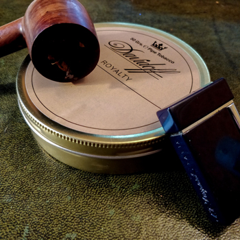 Davidoff Royalty Mixture Pipe Tobacco With Pipe & Dupont Lighter