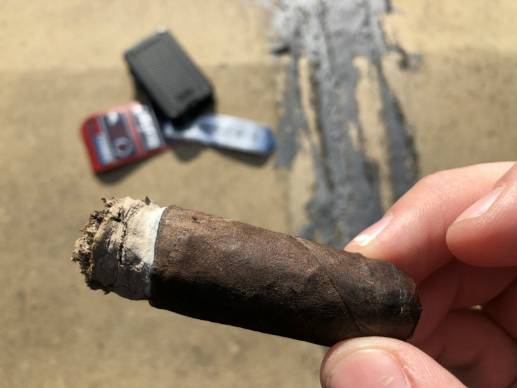 Final Third Of Hard Charger Cigar