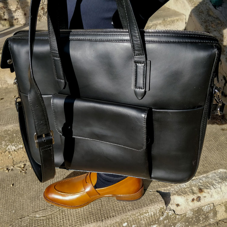 Beckett Simonon Archer Briefcase & Cohen Loafer