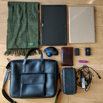 Beckett Simonon Archer Briefcase & Contents