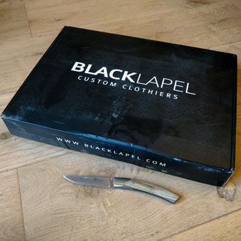 Black Lapel Packaging Closed