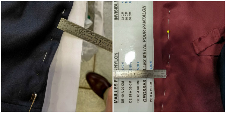 Black Lapel Trouser & Waistcoat Adjustments