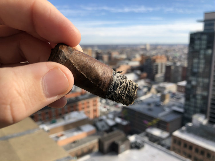 Final Third Of Davidoff Winston Churchill 2019 Cigar