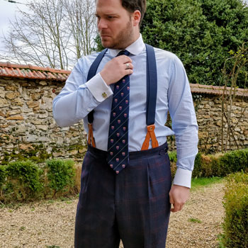Indochino Custom Trousers & Suspenders