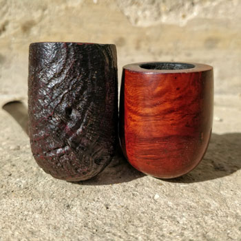 Different Briar Wood Pipe Finishes