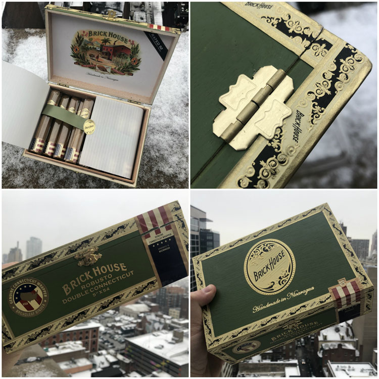 JC Newman Brick House Cigar Box Details