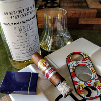 La Gloria Cubana Serie D No5 Cigar & Caol Ila Whisky