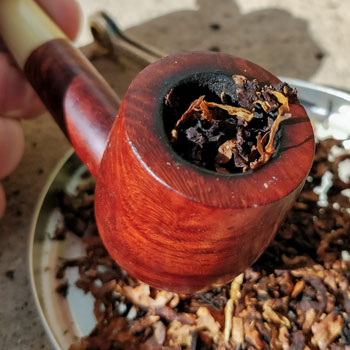 Pipe Half Filled With Tobacco