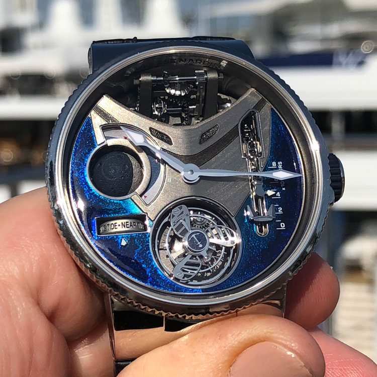 Ulysse Nardin Mega Yacht in hand by Roberta Naas