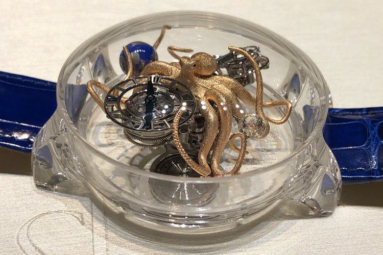 Baselworld 2019 Jacob and Co 3-D sapphire cased Astronomia