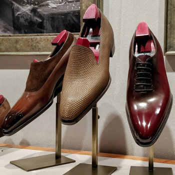 Different Gaziano Girling Shoes On Display