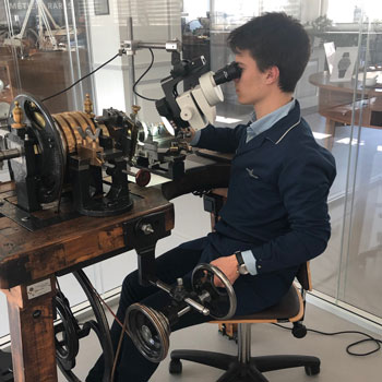 Engine turning Jaeger-LeCoutre watch by hand