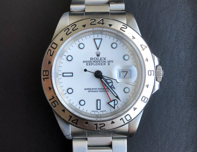 Explorer II Polar Dial Close-up