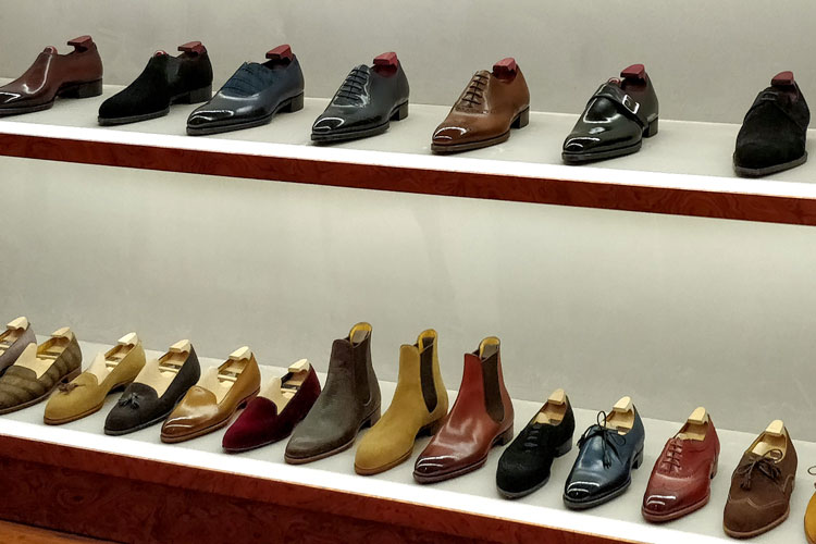 Gaziano Girling Shop Display With Chelsea Boots