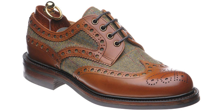Herring Dartmoor Tweed Spectator Brogue