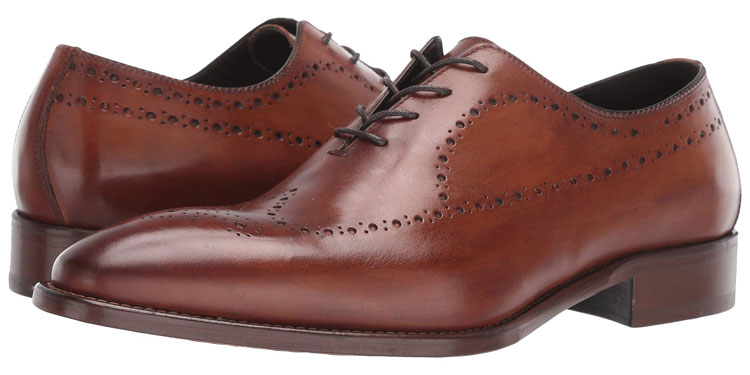 J&M Collection Reece Wing Tip Wholecut Shoe