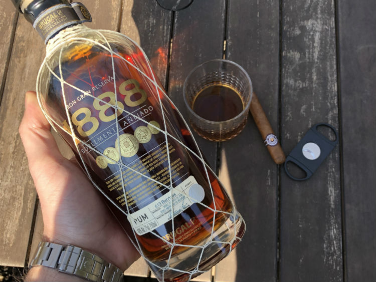 Picture of Brugal 1888 with Montecristo Cigar