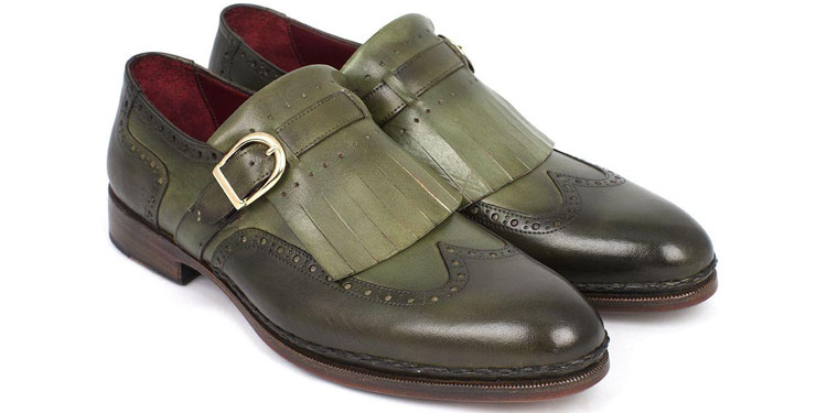 Paul Parkman Men's Wingtip Kiltie Monkstrap