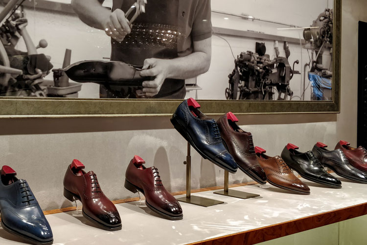 Variety of Gaziano Girling Shoes On Display