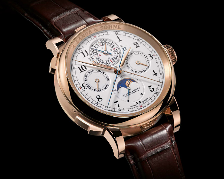 A. Lange & Sohne 1815 Grand Complication Watch Black Background
