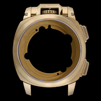 Anonimo Bronze Watch Case With Crown at 12