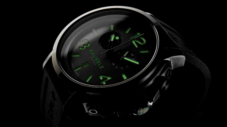 Bausele OceanMoon The Spit Watch Black Dial