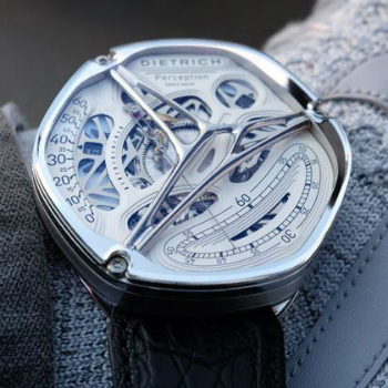 Dietrich Watches Perception Silver dial Wrist Shot
