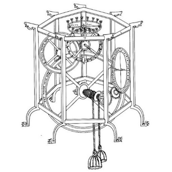 Giovanni Di Dondi Astronomical Clock Original Diagram