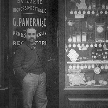 Giovanni Panerai In Front Of Original Panerai Store