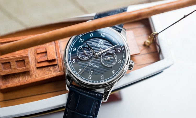 Melbourne Watch Co Portsea Calendar Navy Watch
